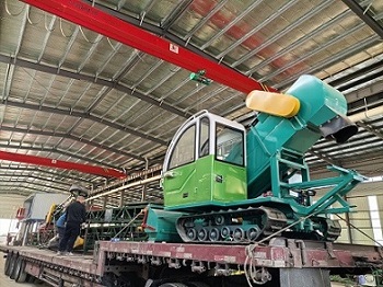 履帶式升降伸縮出倉機